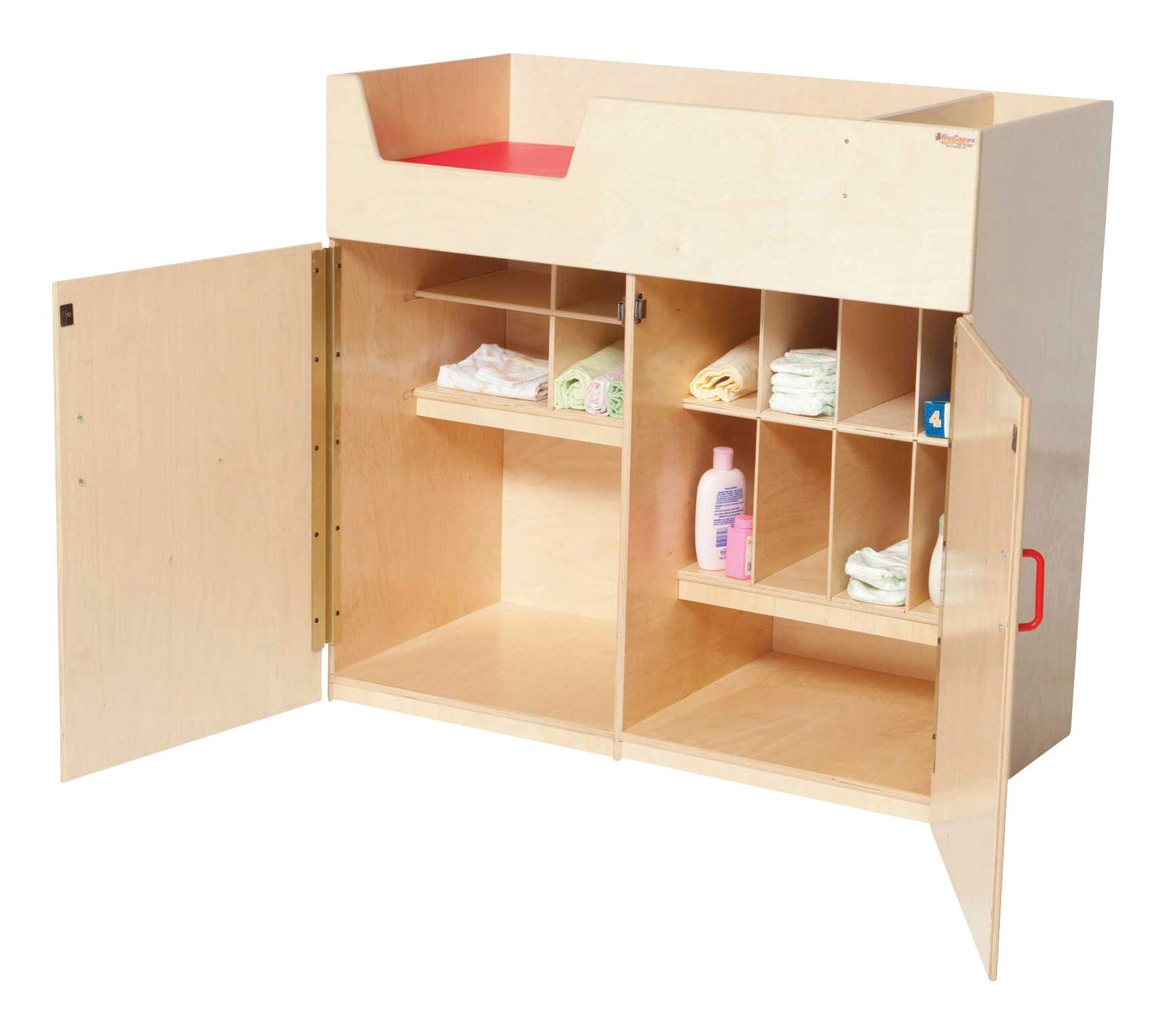 Wood Designs Deluxe Infant Care Center, 43 x 21 x 40 Inches, Item Number 089292